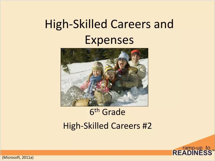 high skilled careers and expenses