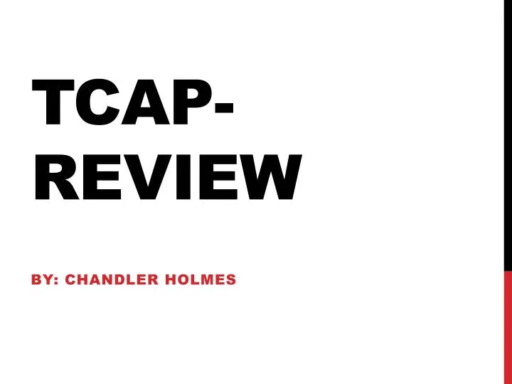 tcap review