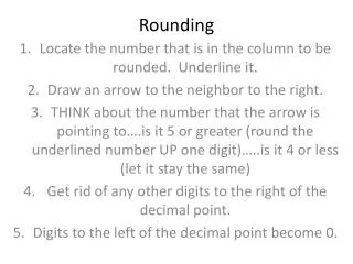 Rounding