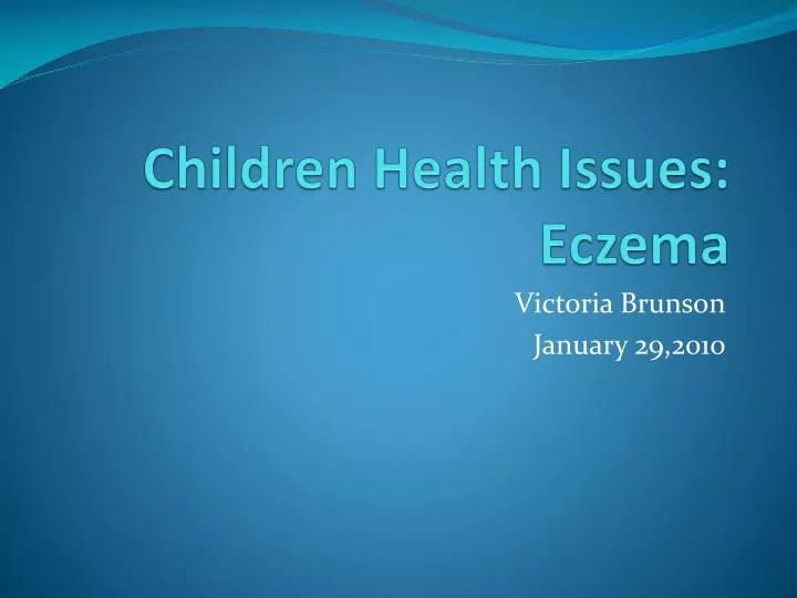 children health issues eczema