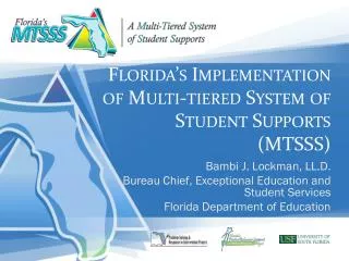 florida s implementation of multi tiered system of student supports mtsss