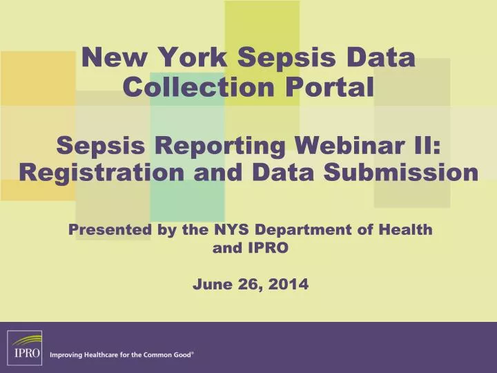 new york sepsis data collection portal sepsis reporting webinar ii registration and data submission