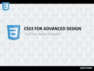 cSS3 for Advanced Design