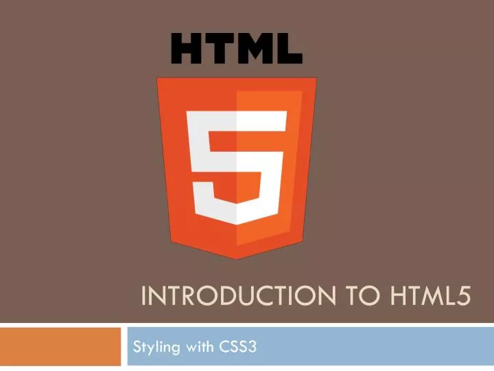 introduction to html5