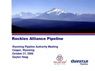 Rockies Alliance Pipeline