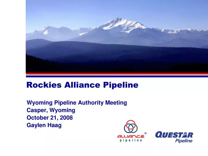 rockies alliance pipeline