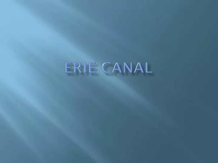 erie canal