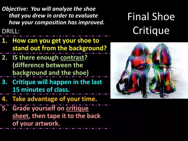 final shoe critique