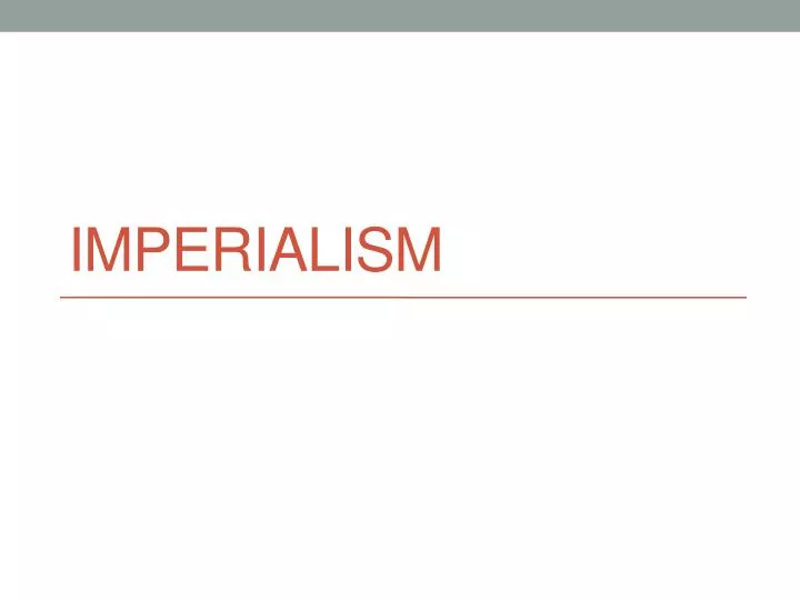 imperialism