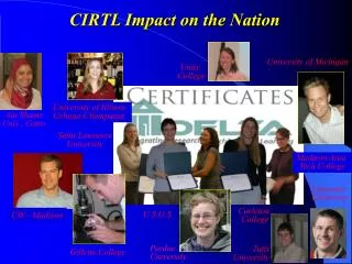 CIRTL Impact on the Nation