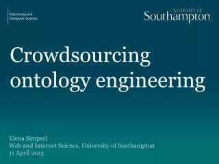 Crowdsourcing ontology engineering