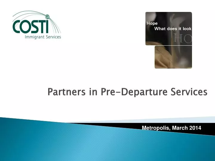 partners in pre departure services
