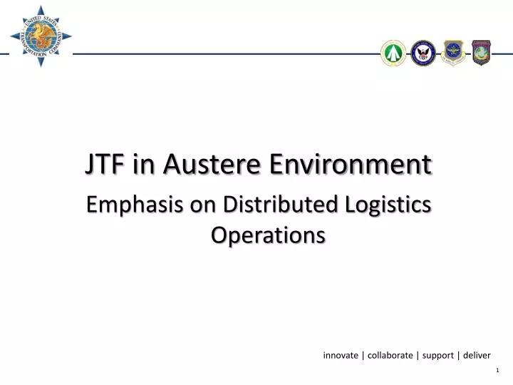 jtf in austere environment emphasis on distributed logistics operations