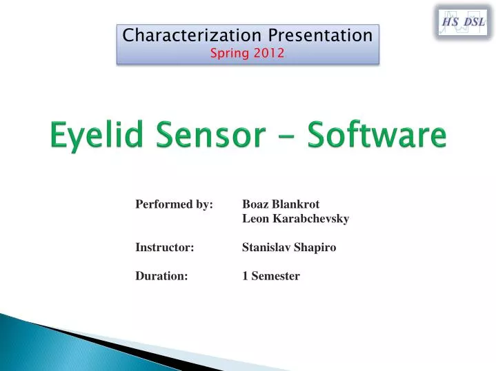 eyelid sensor software