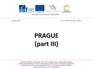 PRAGUE (part III)