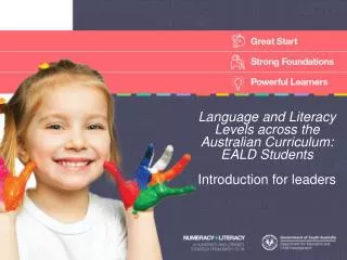 Language and Literacy Levels across the Australian Curriculum: EALD Students