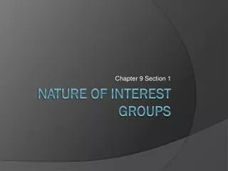 chapter 9 section 1