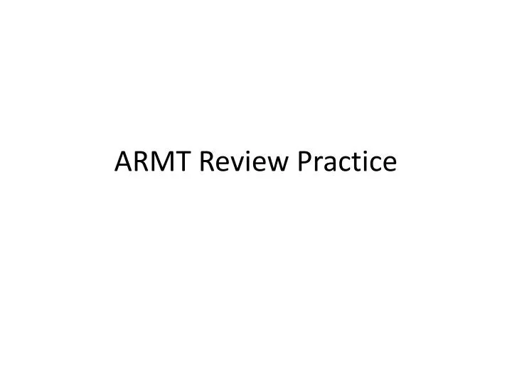armt review practice
