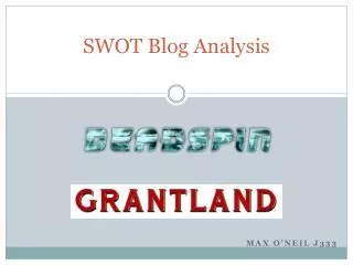 SWOT Blog Analysis