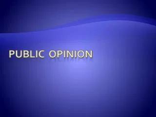 public opinion