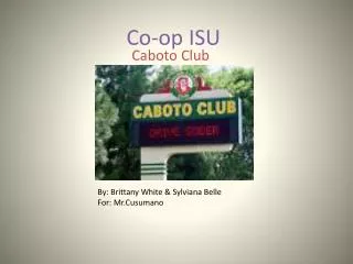 Co-op ISU