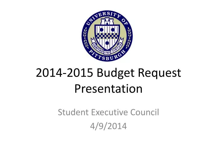 2014 2015 budget request presentation