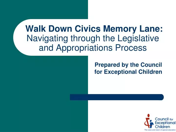 walk down civics memory lane navigating through the legislative and appropriations process