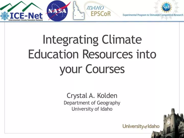 integrating climate education resources into your courses