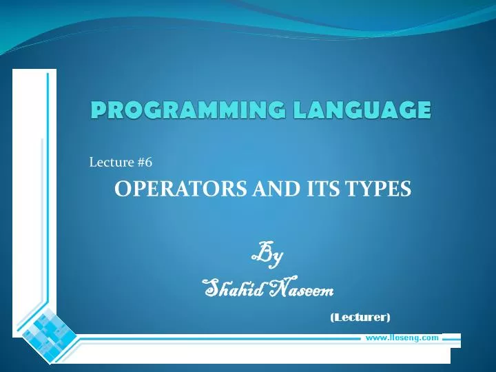 programming language