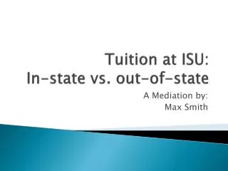 Tuition at ISU: In-state vs. out-of-state