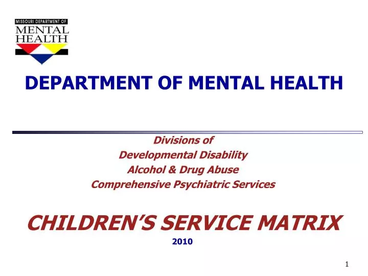 department of mental health
