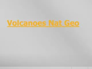 Volcanoes Nat Geo