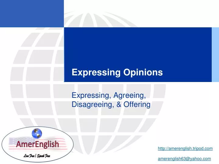 expressing opinions