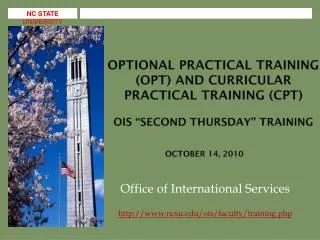 Office of International Services ncsu/ois/faculty/training.php