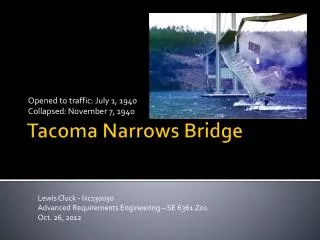 Tacoma Narrows Bridge