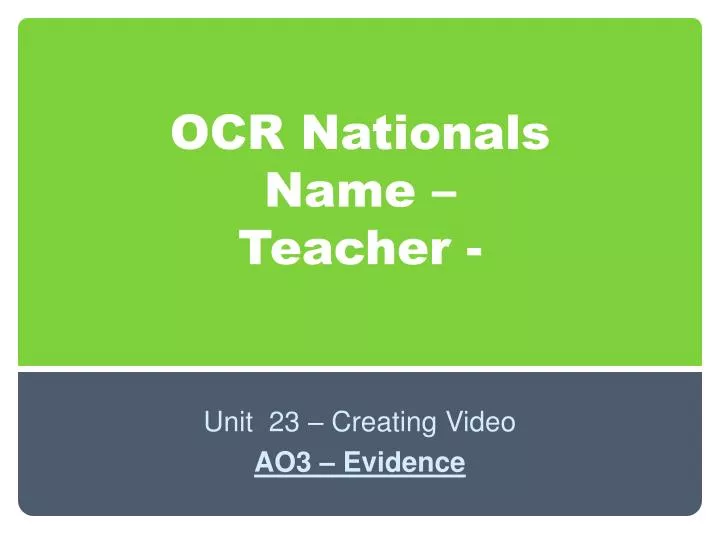 ocr nationals name teacher