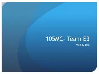 105MC- Team E3