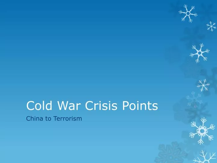cold war crisis points