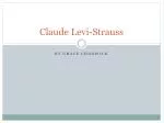 Claude Levi-Strauss - slide 1