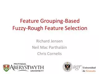 Feature Grouping-Based Fuzzy-Rough Feature Selection