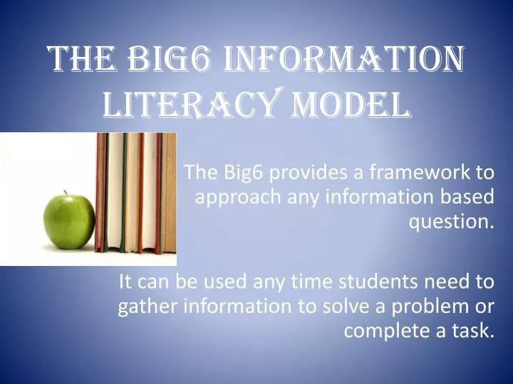 the big6 information literacy model