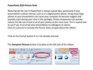 PowerPoint 2010 Picture Tools