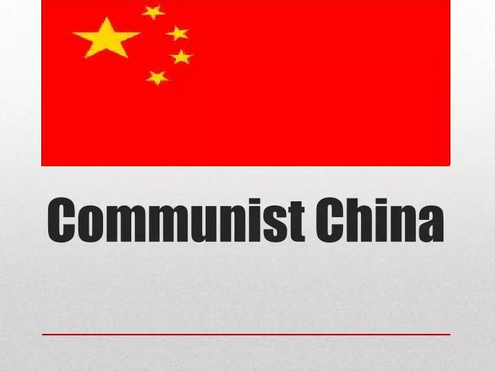 communist china