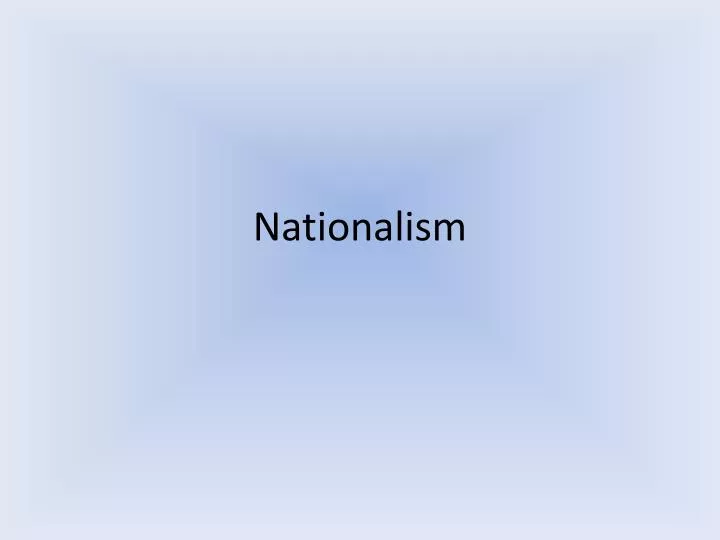 nationalism