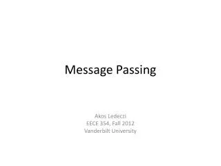 Message Passing