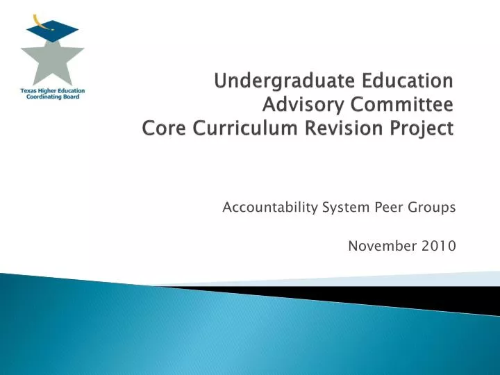 undergraduate education advisory committee core curriculum revision project