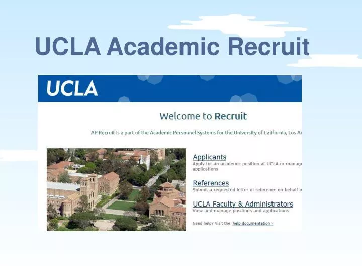 ucla academic recruit