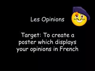 les opinions