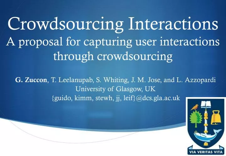 crowdsourcing interactions a proposal for capturing user interactions through crowdsourcing