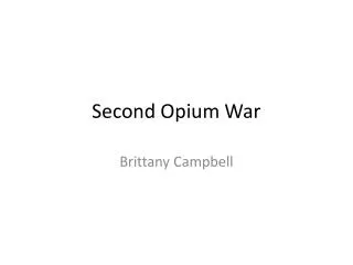 Second Opium War